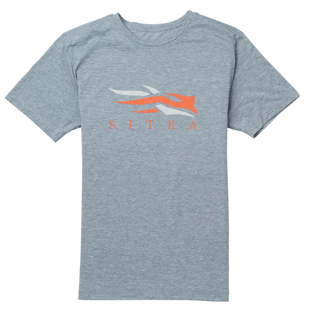 Sitka Sitka Logo Tee SS Heather Grey Small 20092-HG-S
