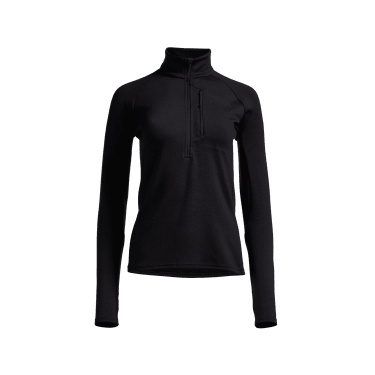 Sitka Gear Women's CORE Merino 330 Half-Zip Pullover Sitka Black 600167-BK