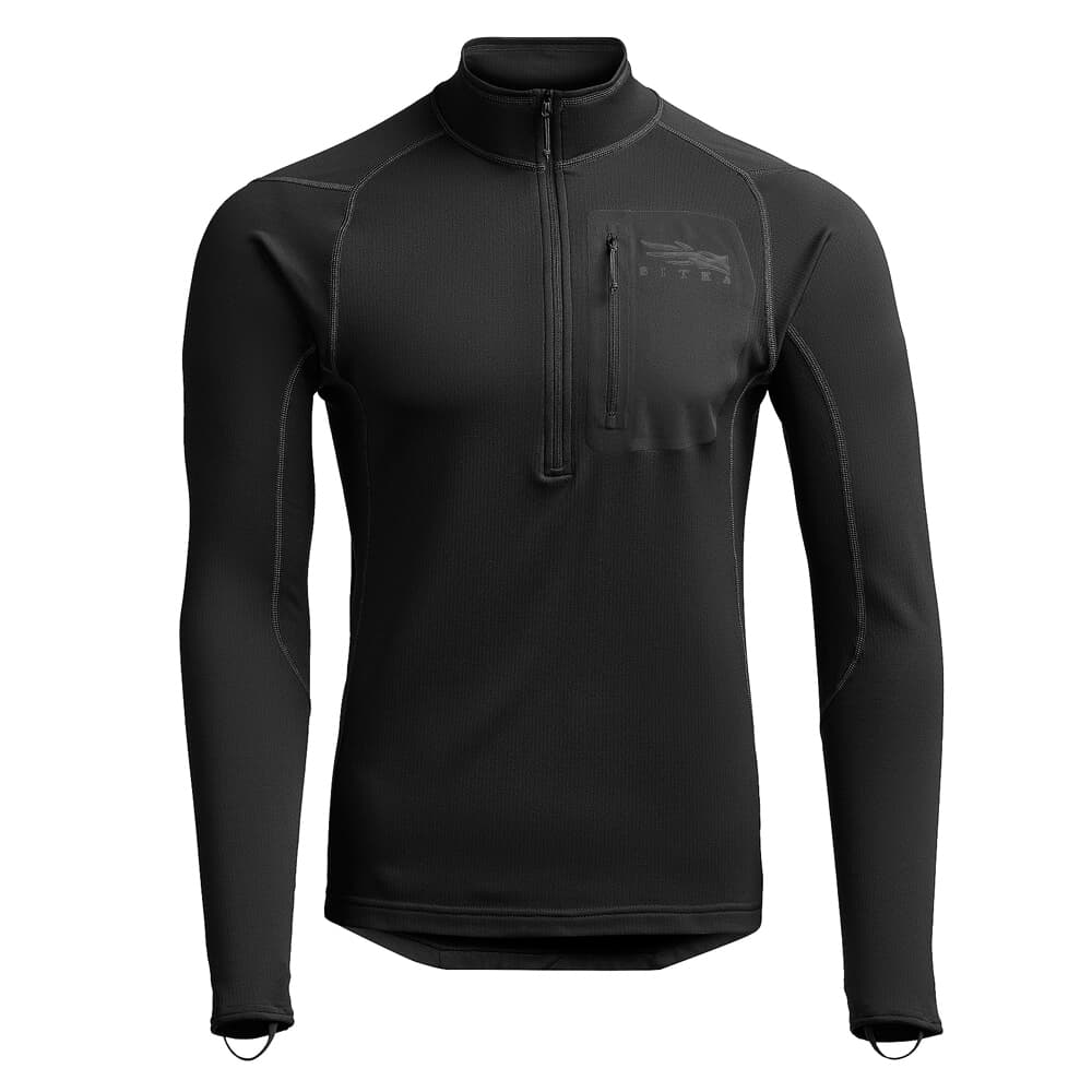 Sitka Gear CORE Mid Wt Zip-T Sitka Black Medium 10068-BK-M