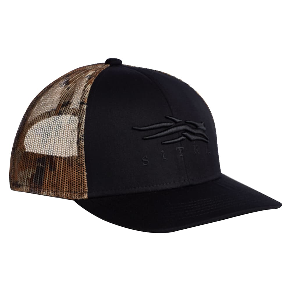 Sitka Gear Waterfowl Marsh/Sitka Black Icon Mid Pro Trucker One Size Fits All 20234-BK-OSFA