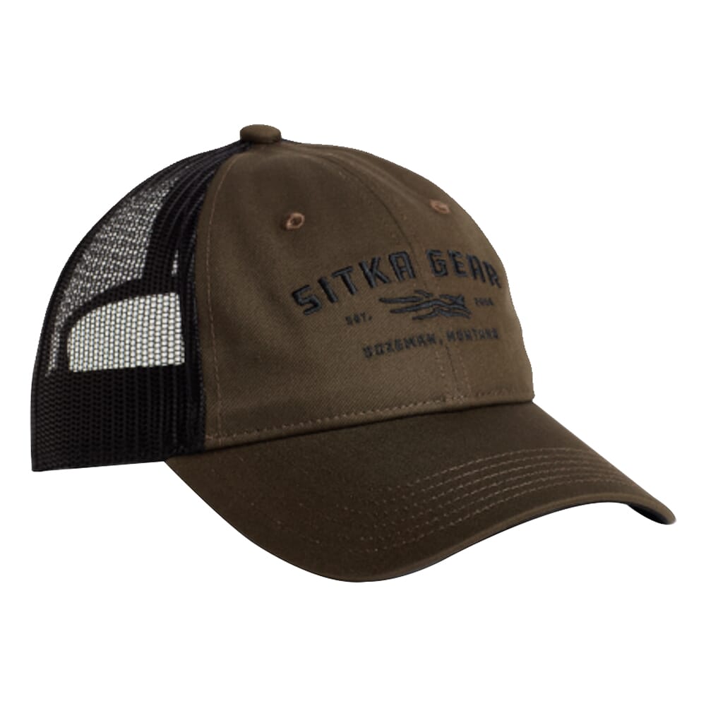 Sitka Gear Wordmark Lo Pro Trucker Bark One Size Fits All 20264-BA-OSFA ...