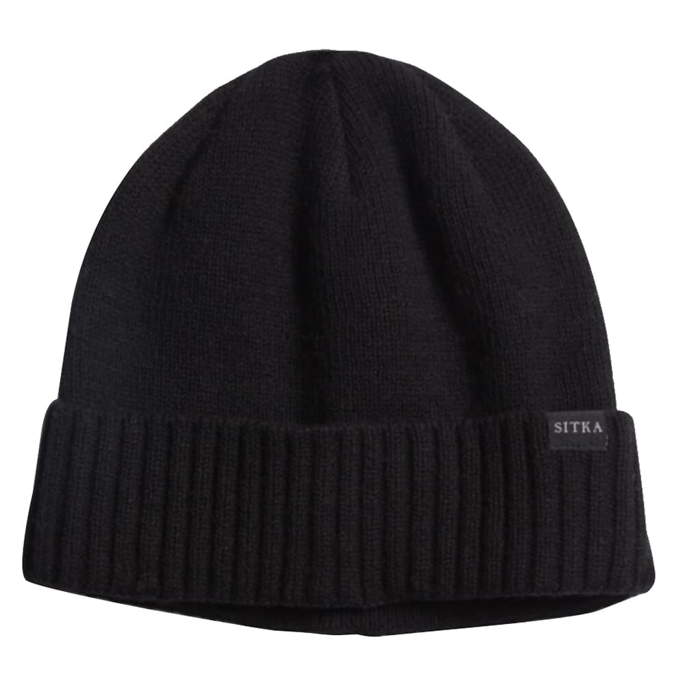 Sitka Gear Cuffed Knit Beanie Sitka Black One Size Fits All 20296-BK-OSFA