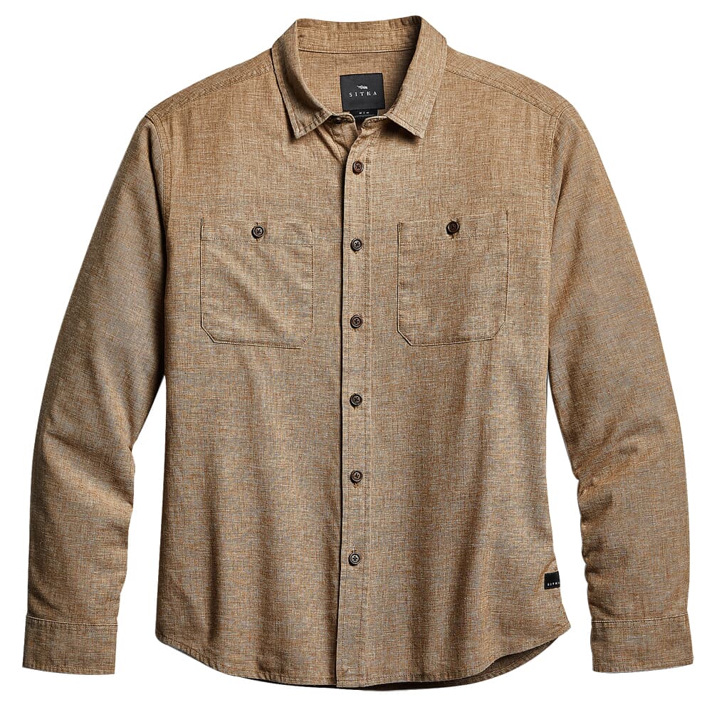 Sitka Gear Ambary LS Lt Wt Shirt Woven Coyote Heather Large 600068-CYH-L