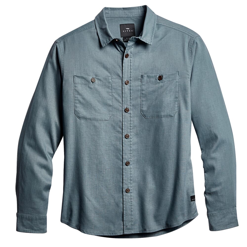 Sitka Gear Ambary LS Lt Wt Shirt Woven Thunder Large 600068-TH-L