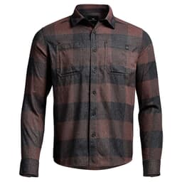 Sitka Gear Grange Flannel Dark Red Plaid Small 600071-DRP-S