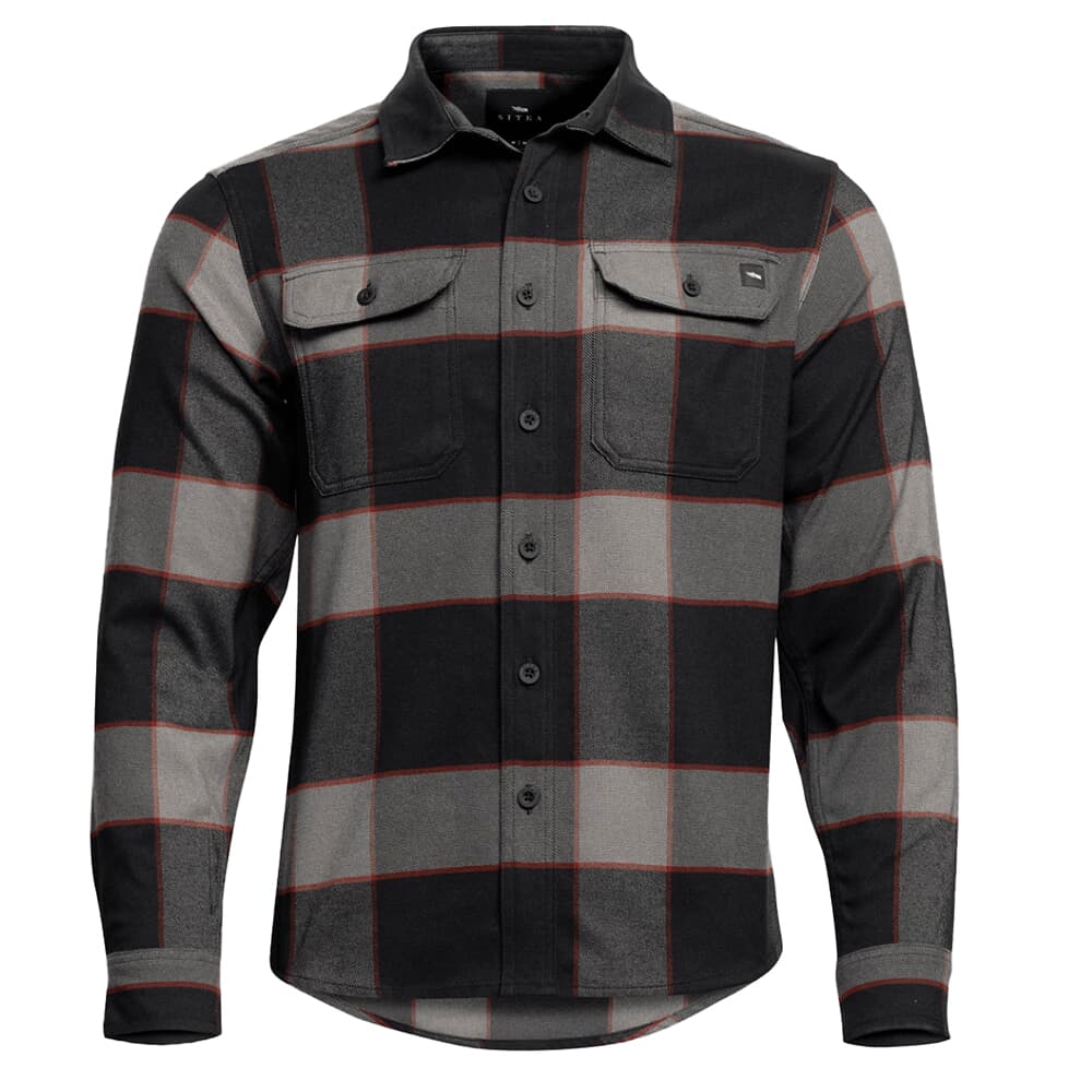 Sitka Gear Bridger Flannel Sitka Black Plaid Large 600073-BKP-L