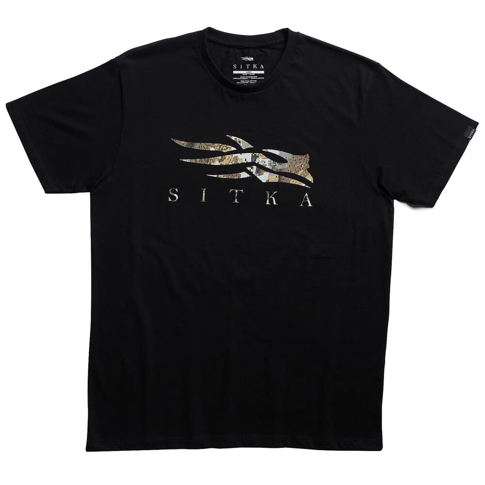 Sitka Gear Optifade Icon Tee Black Elevated II Large 600091-BKEV-L