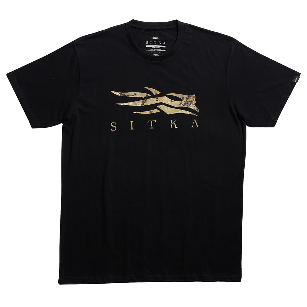 Sitka Gear Optifade Icon Tee Black Waterfowl Medium 600091-BKWL-M