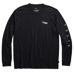 Sitka Gear Foundation Long Sleeve Tee Sitka Black Medium 600093-BK-M