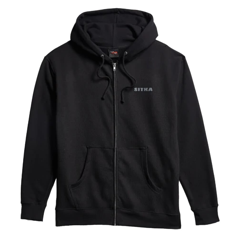 Sitka Gear Cedar Rub Zip Hoody Black Medium 600119-BK-M