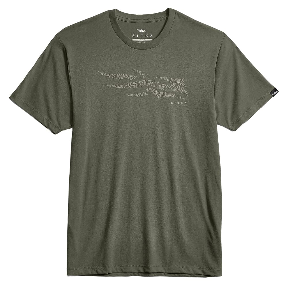 Sitka Gear Topo Icon Tee Hemlock Green Large 600268-HEM-L