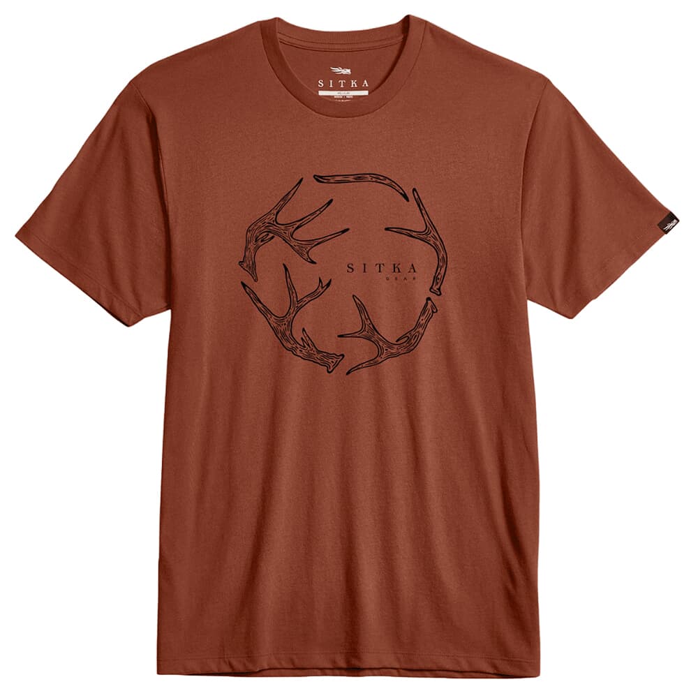Sitka Gear Antler Evo Tee Red Sumac Medium 600299-RSU-M