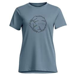 Sitka Gear Women's Antler Evo Tee Flint Blue Large 600323-FB-L