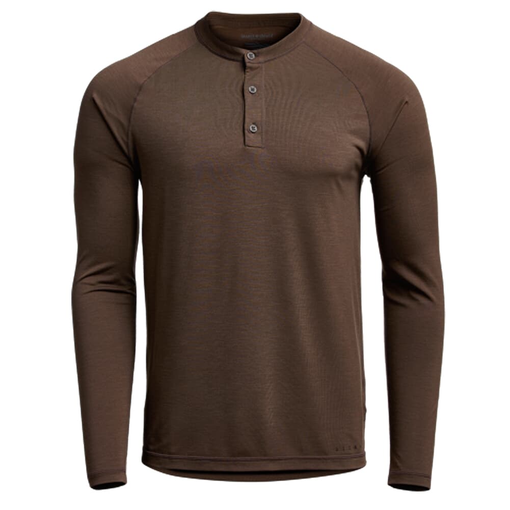 Sitka Gear Hanger Henley Chocolate Large 80022-CHO-L