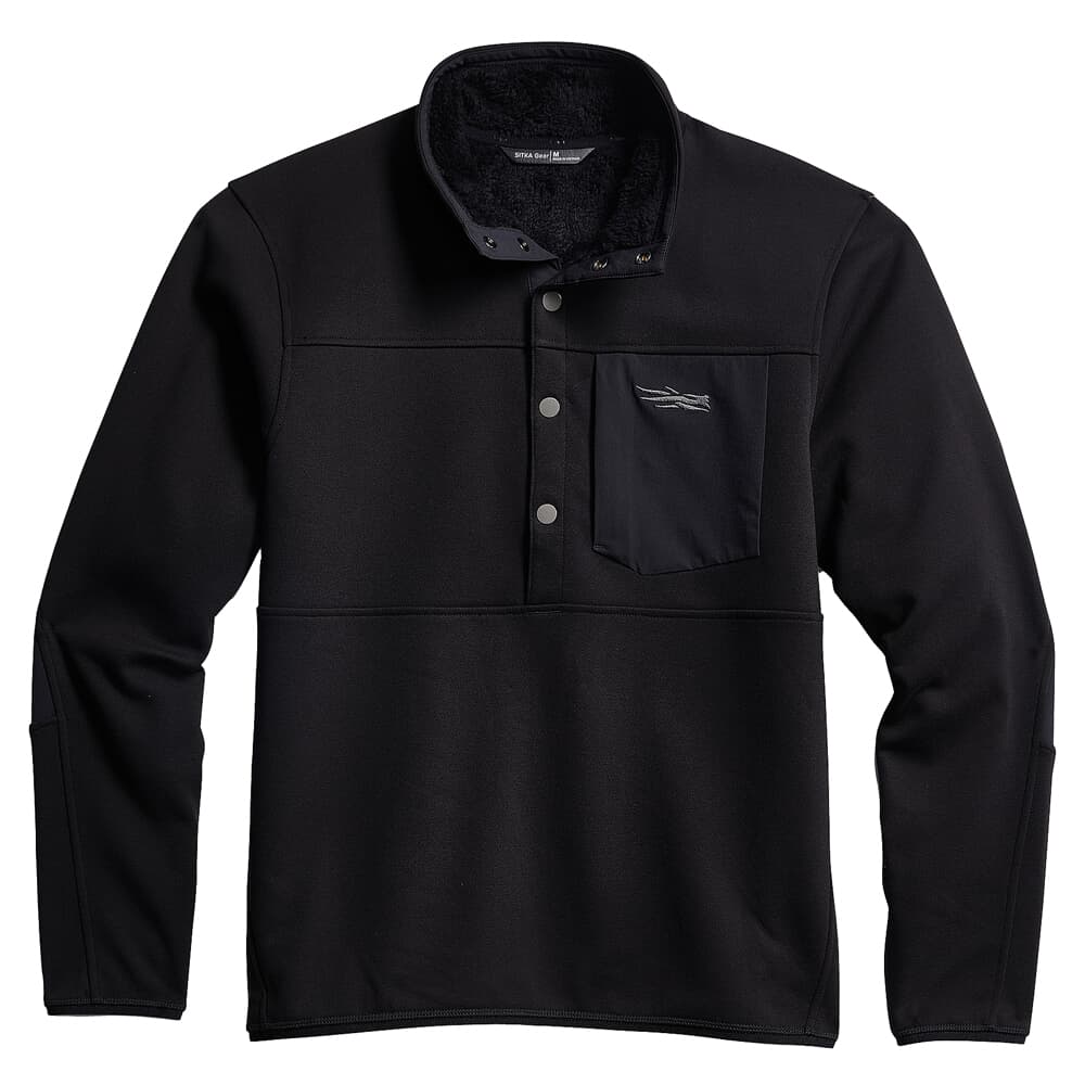 Sitka Gear Front Range Snap Fleece Sitka Black XX Large 80051-BK-XXL