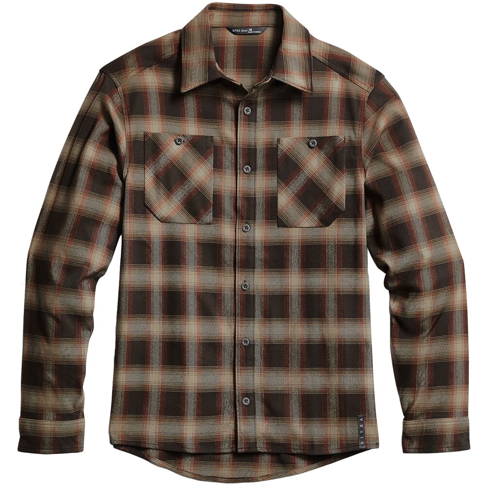 Sitka Gear Riser Work Shirt Carob Plaid XX Large 80055-CAP-XXL