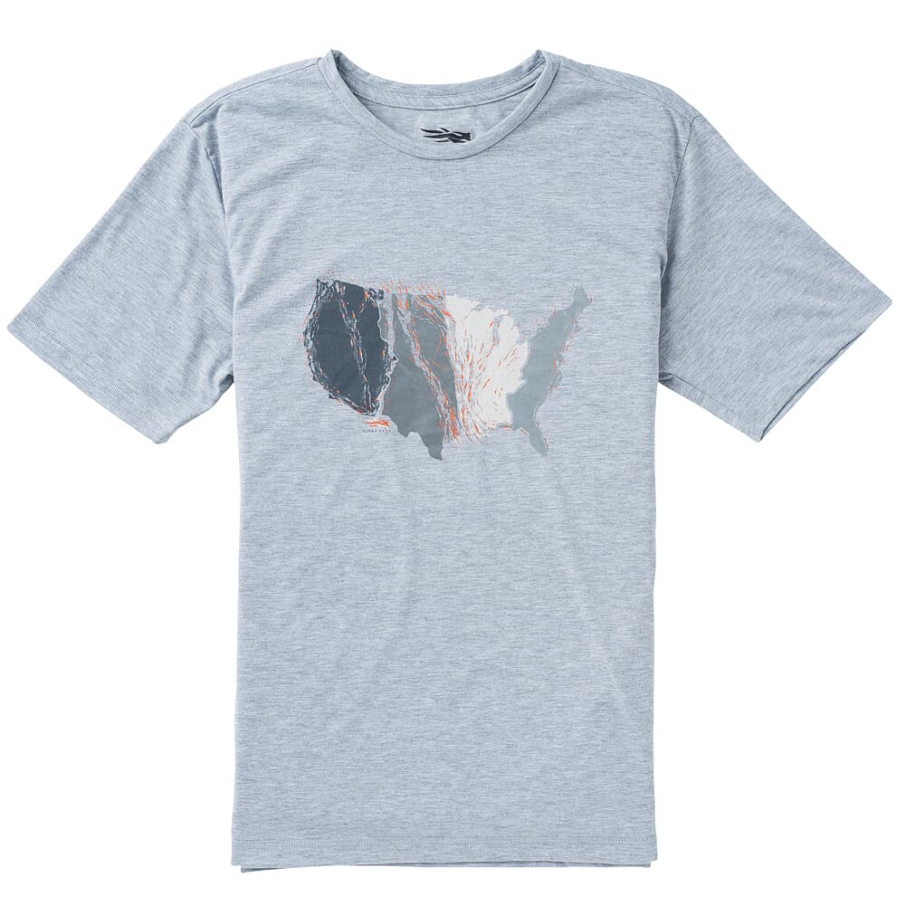 Sitka Gear Flyways Heather Grey SS Tee Medium 20129-HG-M
