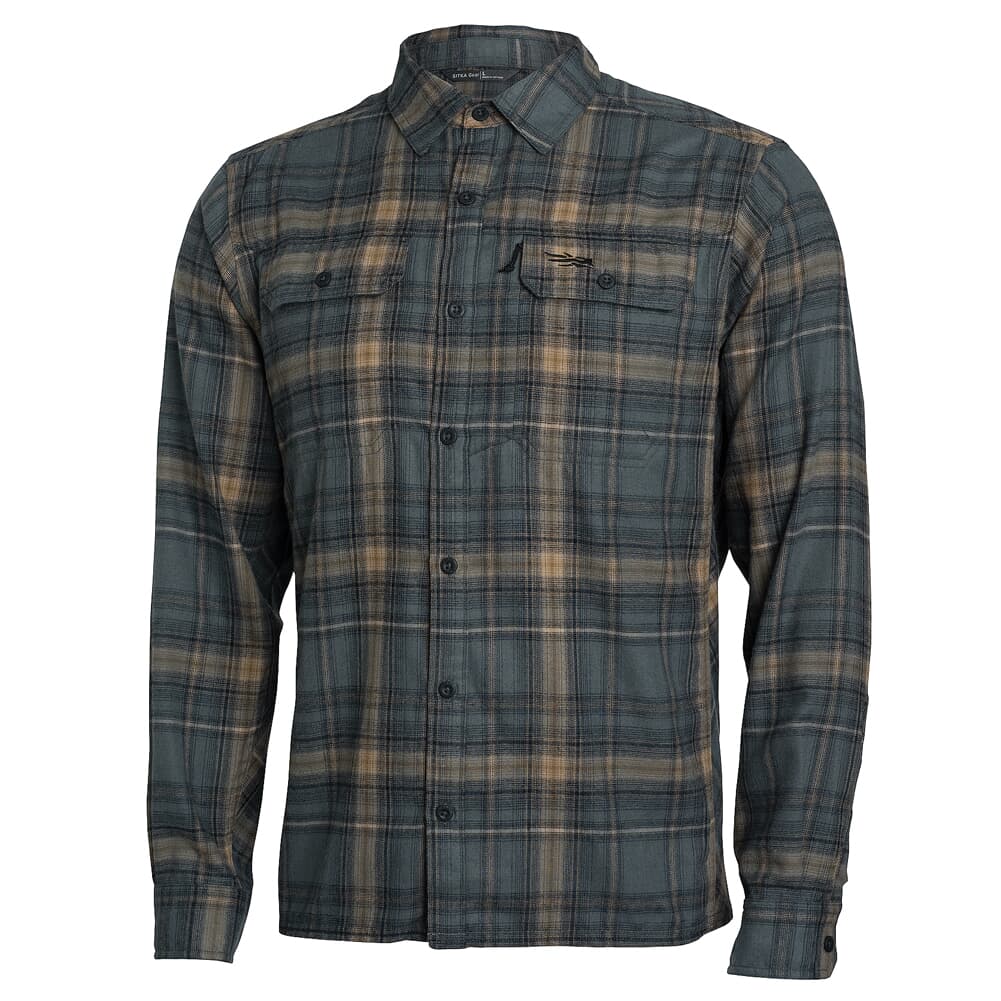 Sitka Frontier Shirt Sandstone Plaid X Large 80011-SZ-XL