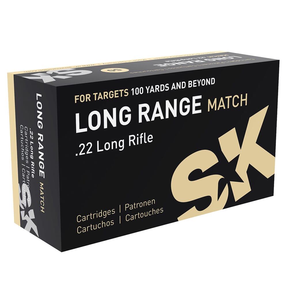 SK Ammunition .22 LR Long Range Match 40gr Ammunition Box of 50rds 420458