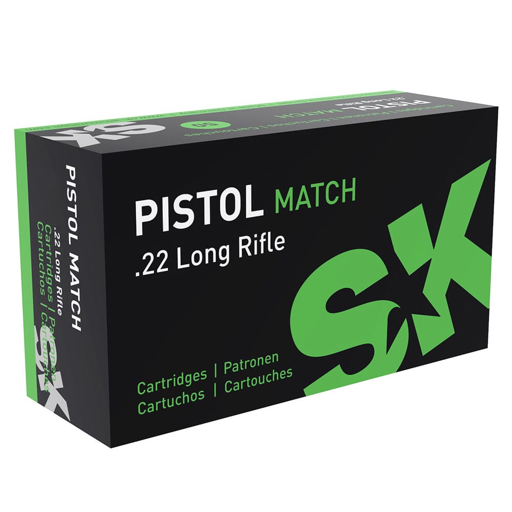 SK Ammunition .22 LR Pistol Match 40gr Ammunition Case of 5000rds 420114