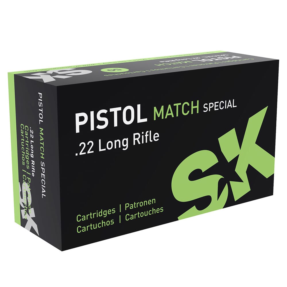 SK Ammunition .22 LR Pistol Match Spezial 40gr Ammunition Case of 5000rds 420144