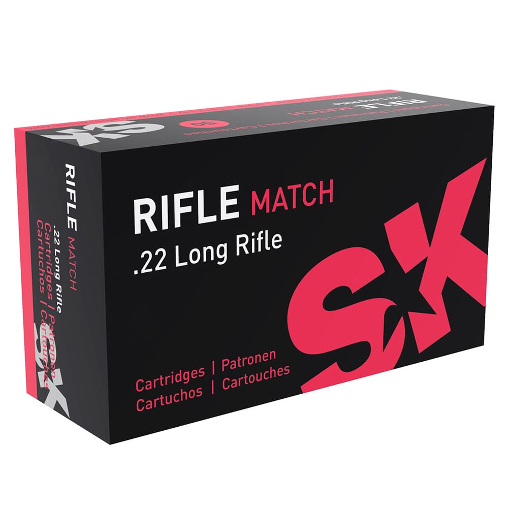 SK Ammunition .22 LR Rifle Match 40gr Ammunition Brick of 500rds 420208