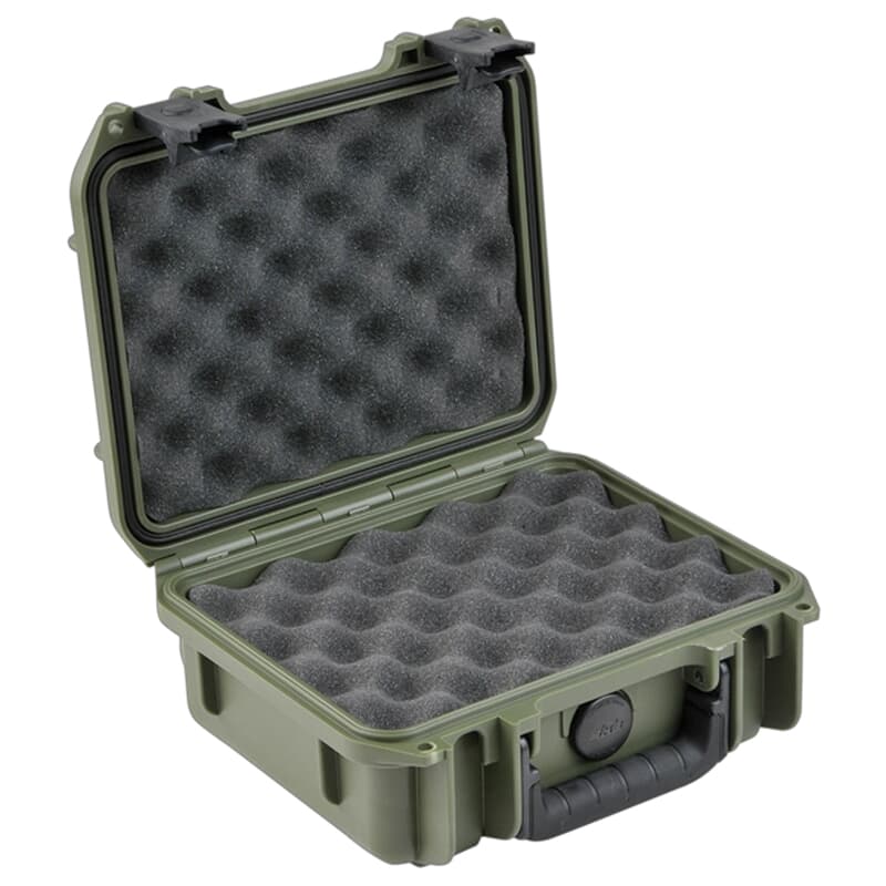 SKB iSeries 9"x7"x4" OD Green Pistol Case w/Layered Foam 3i-0907-4M-L