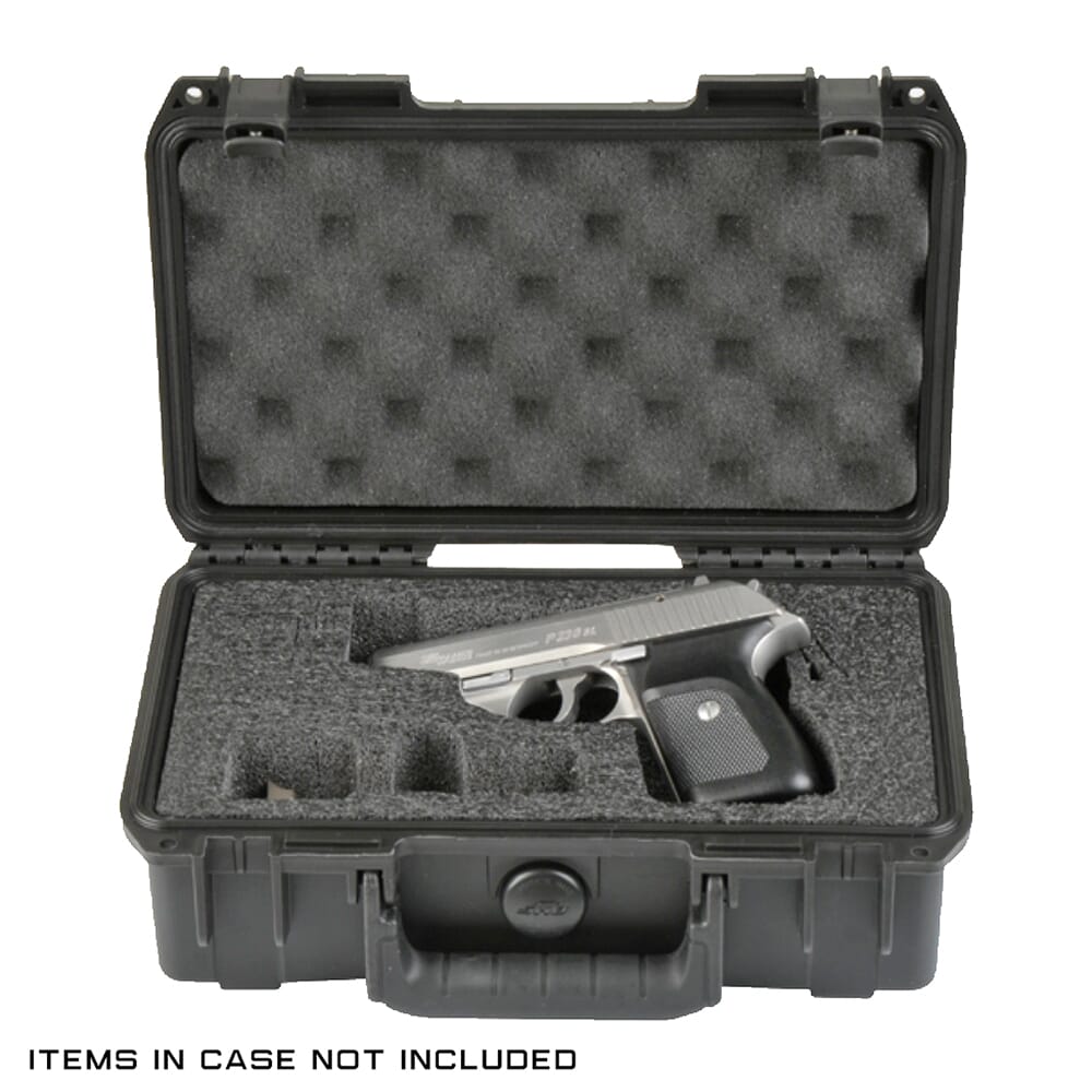 SKB iSeries Customizable Foam Small Black Pistol Case 3i-1006-SP