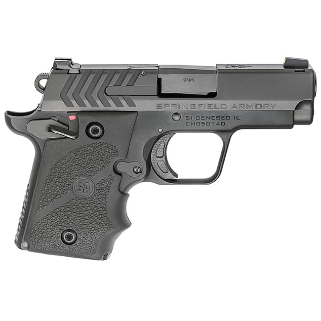 Springfield Armory 911 9mm 3" Nitride Pistol w/ Hogue Rubber Grips PG9119H