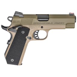 Springfield Armory 1911-A1 EMP 4" 9mm Champion OD Green Slide / Desert FDE Frame Conceal Carry Contour Pistol (w/ 3 Mags & G10 Grips) PI9229GF
