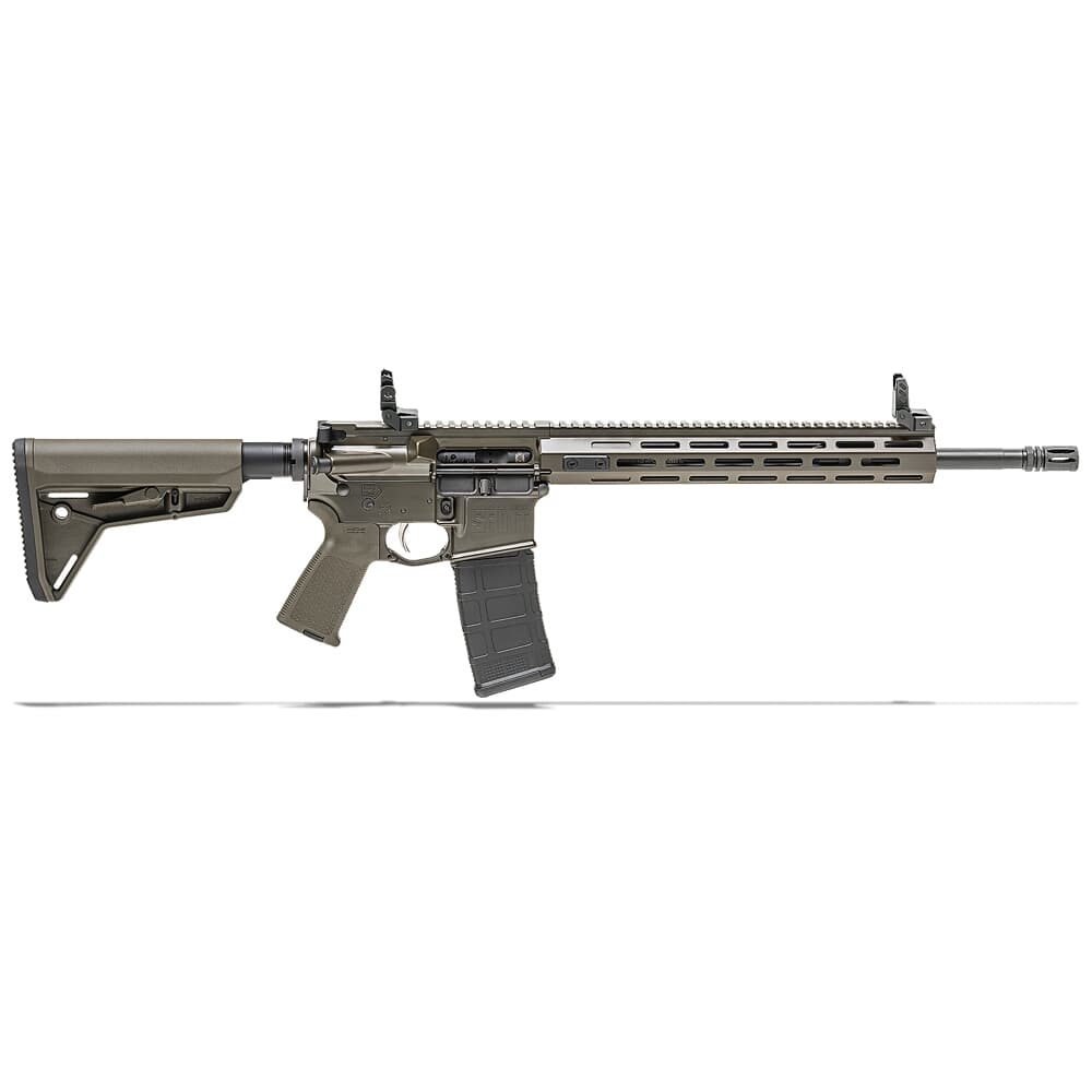 Springfield Armory 5.56 OD Green SAINT w/ Chrome Moly 16" Barrel w/ FF Handguard, Mid Length Gas System 10-Rd Rifle ST916556ODGFFHLC