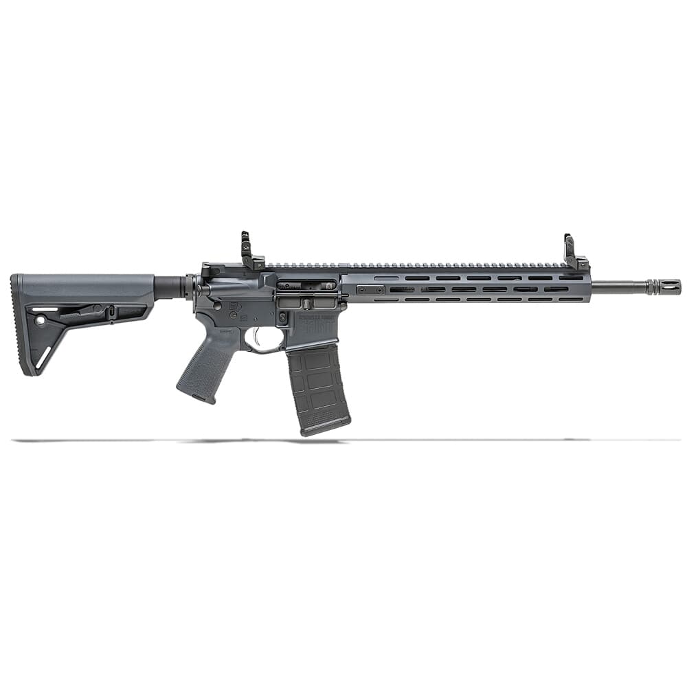 Springfield Armory 5.56 Gray SAINT w/ Chrome Moly 16" Barrel w/ FF Handguard, Mid Length Gas System Rifle ST916556GRYFFH
