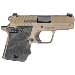 Springfield Armory 911 9mm 3" Desert FDE Pistol w/Hogue Rubber Grips & 2 Mags PG9119FH