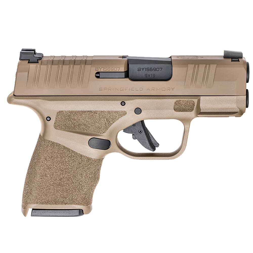 Springfield Armory Hellcat 9mm Micro-Compact 3" Desert FDE Pistol w/ (1) 11Rd & (1) 13Rd Ext. Mag HC9319F