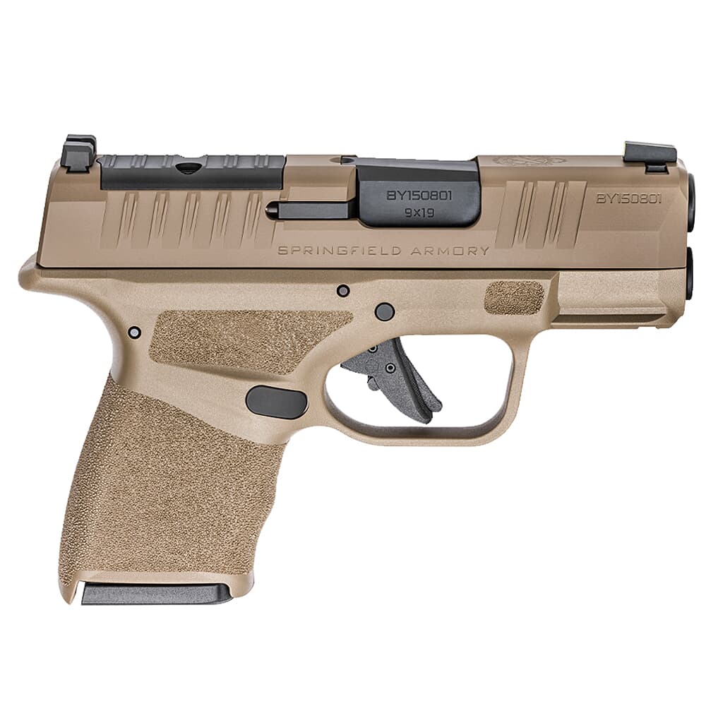 Springfield Armory Hellcat 9mm Micro-Compact 3" FDE Optical Sight Pistol (OSP) w/ (1) 11Rd & (1) 13Rd Ext. Mag HC9319FOSP