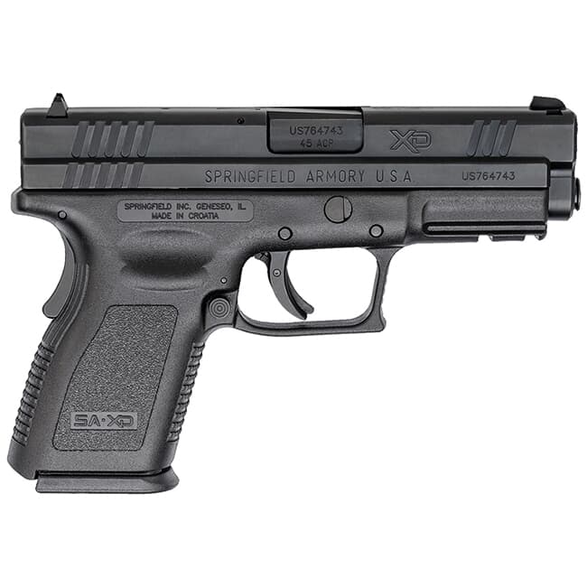 Springfield Armory XD .45ACP Compact 4" Black 10Rd Pistol (w/ 2 Mags) XD9645