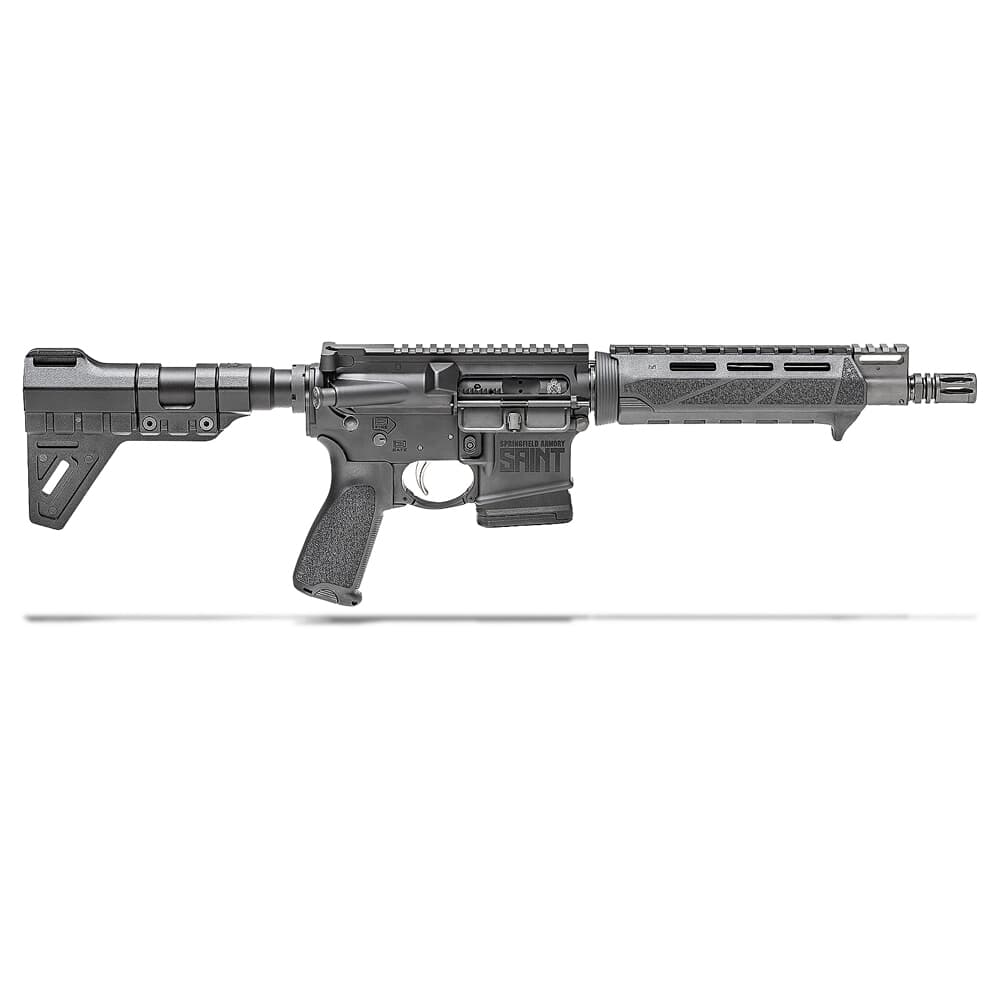 Springfield Armory 5.56 Saint Pistol w/ Chrome Moly 9.6" Barrel & PIC-GB, 10Rd ST9096556BMLC