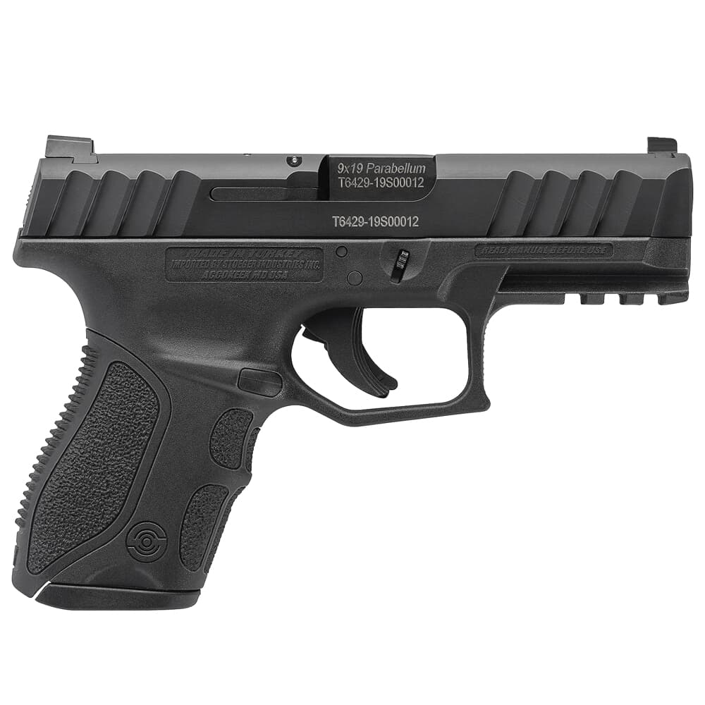 Stoeger STR-9C Compact 9mm Black Pistol w/ (1) 10Rd Mag & Med Backstraps 31733