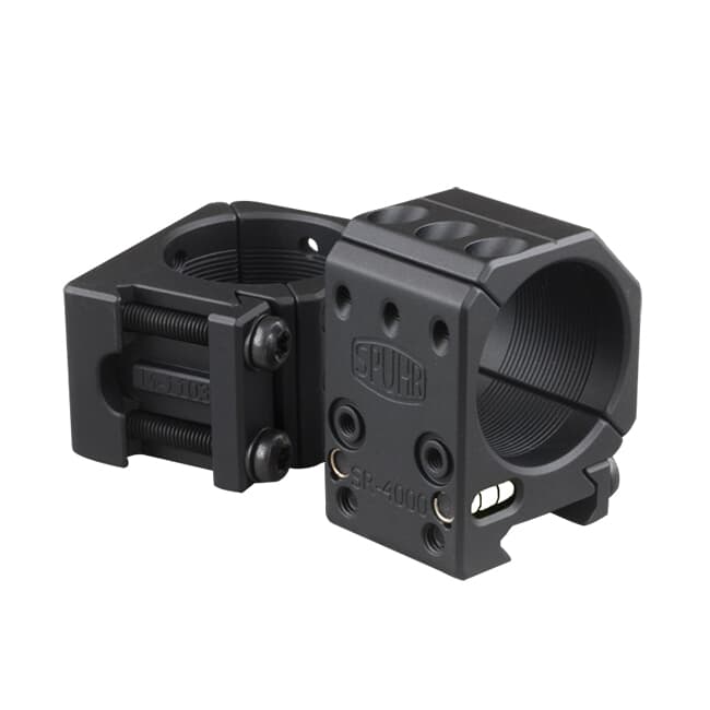 Spuhr Separate 34mm 0MIL/0MOA 1\&quot; Scope Rings w/ Leveling Kit SR-4000