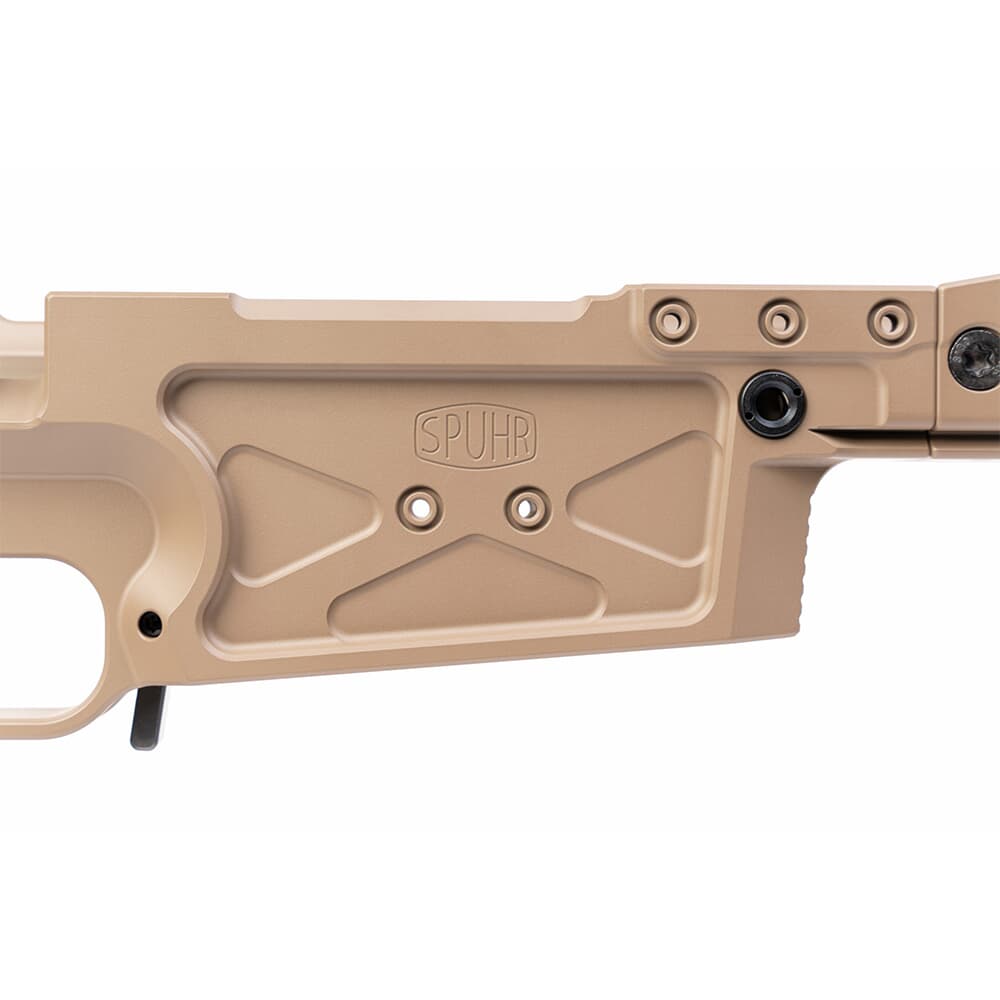 Spuhr SICS Rem 700 SA FDE Chassis w/16&quot; ARCA Forend &amp; QD Sling Swivels CH100101