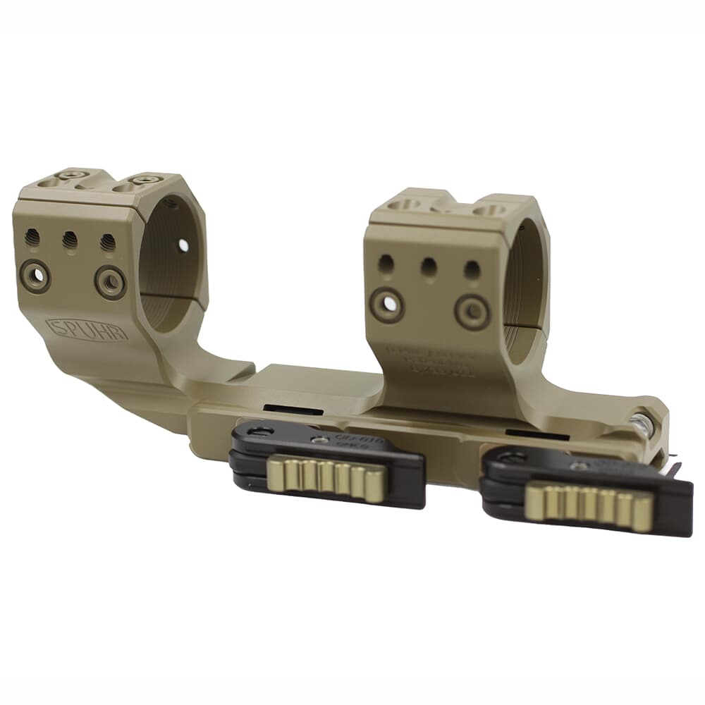 Spuhr QDP Cantilever Unimount 34mm 0MIL/0MOA 1.5" Quick-Detach Picatinny Scope FDE Mount QDP-4016-FDE