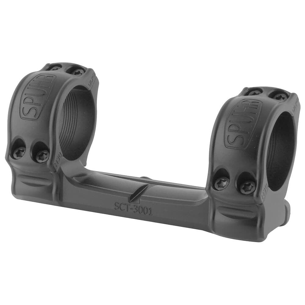 Spuhr Aesthetic Series 30mm 0MIL/0MOA 1.18&quot; TRG 22/42 &amp; T3x Dovetail Scope Mount SCT-3001A