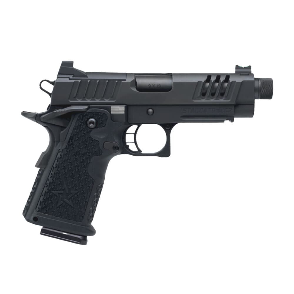 Staccato C2  Carry + Duty V2 C2 Optic Ready DLC Threaded Barrel w/ X-Series Serrs DLC/DLC TB Frm/Fnsh 10-1101-000302-01