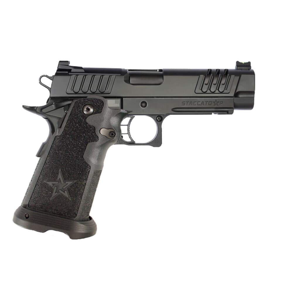 Staccato P Duty V2 9mm DLC/DLC    P Optic Ready Dlc Barrel Tac Texture Grip With X-Series Serrations 12-1200-000103-01