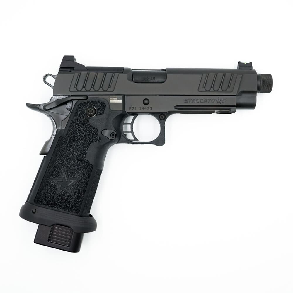 Staccato P Duty V2 9mm DLC/DLC TB  P Optic Ready Dlc Threaded Barrel 12-1200-000303