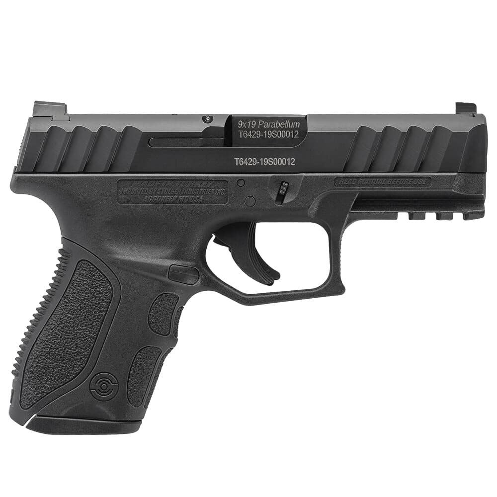 Stoeger STR-9C Compact 9mm Black Pistol w/ (3) 10Rd Mags, 3 Backstraps, & Tritium Sights 31735