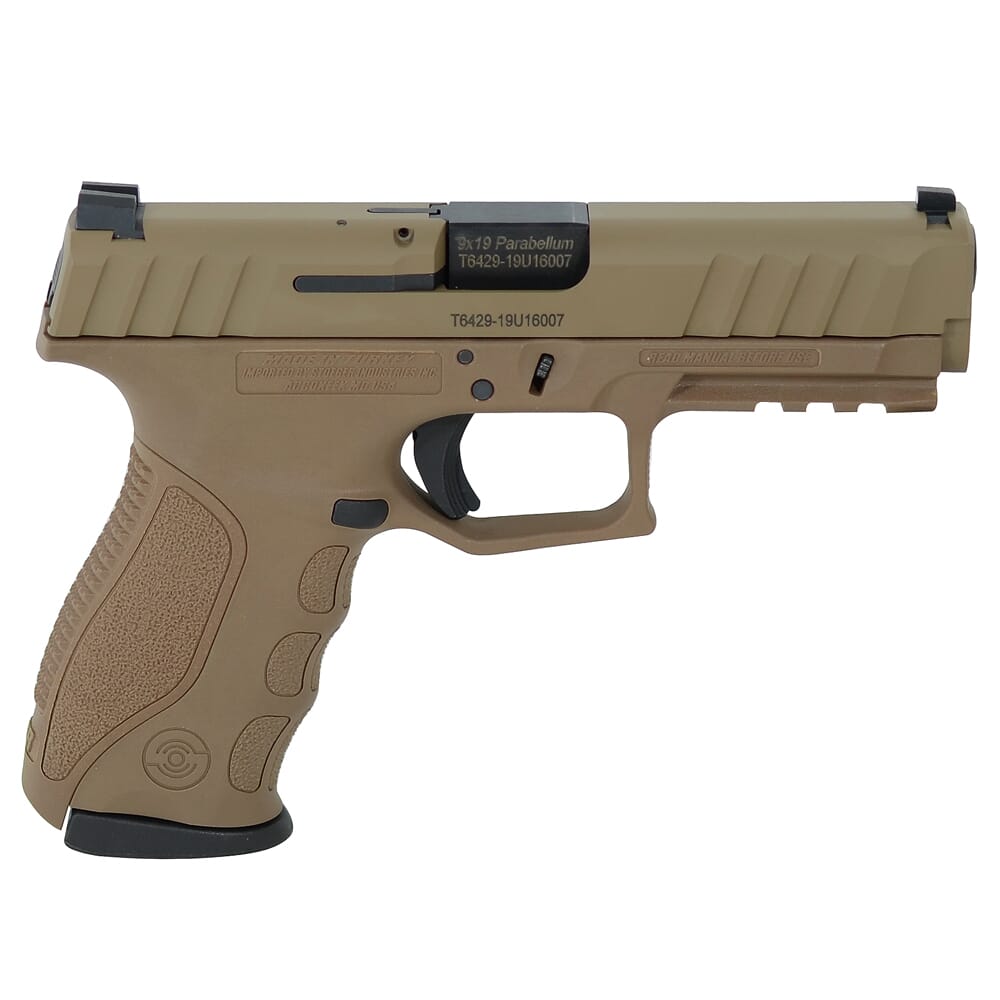 Stoeger STR-9 9mm FDE/Cerakote Pistol w/ (3) 15Rd Mags and 3 Backstraps ...