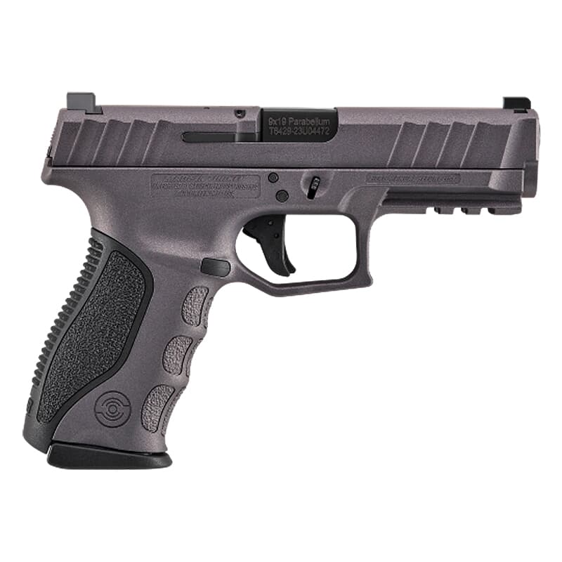 Stoeger STR-9 Mid-Size 9mm Tungsten 15+1 Striker-Fired Pistol w/(2) 15rd Mags, Meprolight Sight &amp; (3) Addt'l Backstraps 317A24
