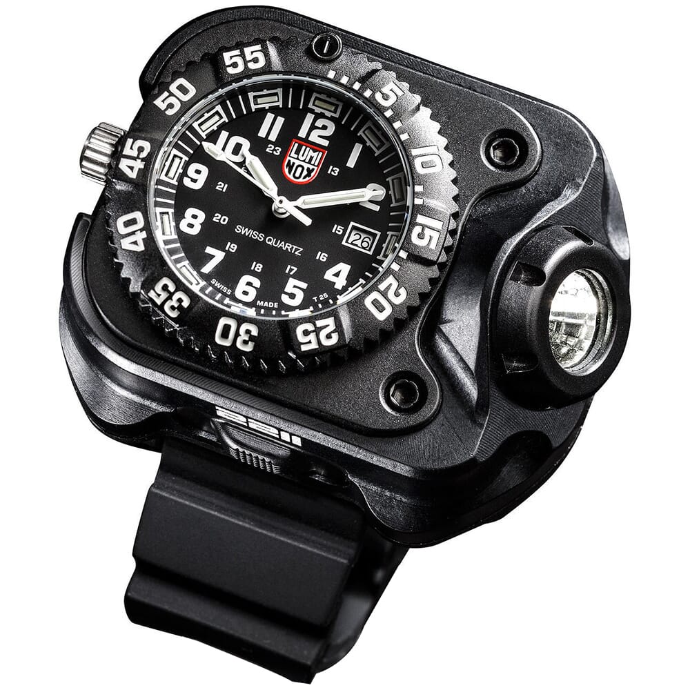 SureFire 2211 Luminox Rechargable Variable-Output LED WristLight & Watch 2211-B-BK-LMX