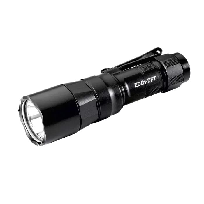 SureFire Everyday Carry 1 Dual-Fuel Turbo 500 LU Black LED Flashlight EDC1-DFT-BK